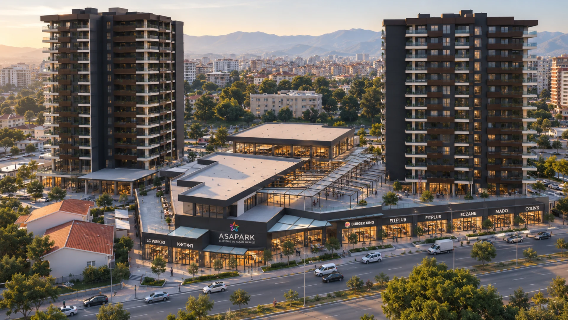 Sizin City projesi ön sağ açı renderı